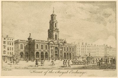 Façade de la Bourse Royale, Londres - Samuel Wale