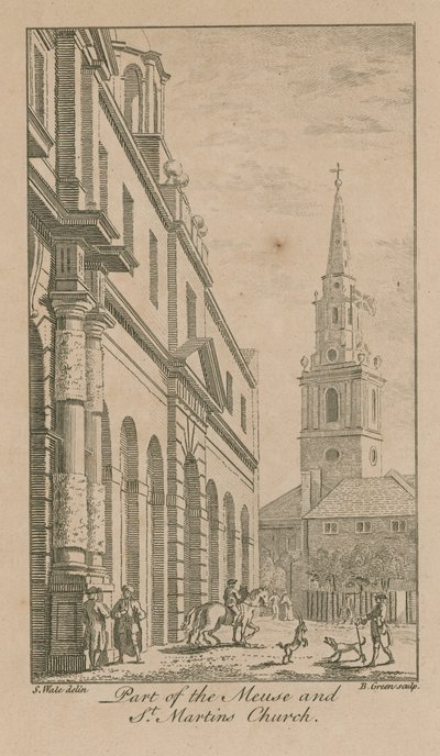 Partie de la Meuse et église Saint-Martin - Samuel Wale