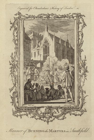 La manière de brûler les martyrs à Smithfield - Samuel Wale