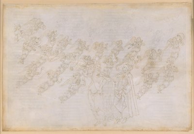 La Divine Comédie, Paradis XXIX. Neuvième sphère (ciel de cristal ou Primum Mobile) : Béatrice explique à Dante la création et la nature des anges - Sandro Botticelli