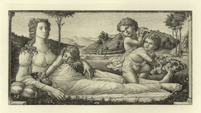 Vénus allongée avec Cupidon - Sandro Botticelli