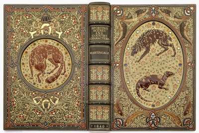 Une reliure ornée de pierres précieuses, représentant plusieurs animaux - Sangorski and Sutcliffe