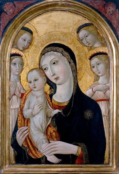 Madone et Enfant avec des anges, vers 1480 - Sano di also Ansano di Pietro di Mencio (workshop of) Pietro