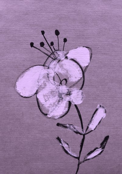 Floraison violette abstraite - Santhosh ch
