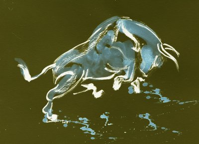 Blue Bull à la charge - Santhosh ch