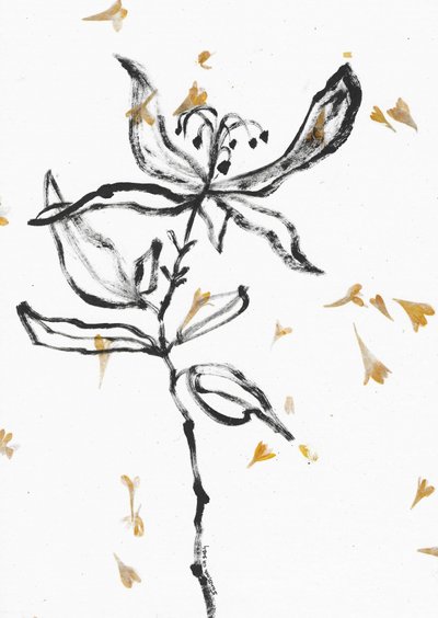 Délicate esquisse florale - Santhosh ch