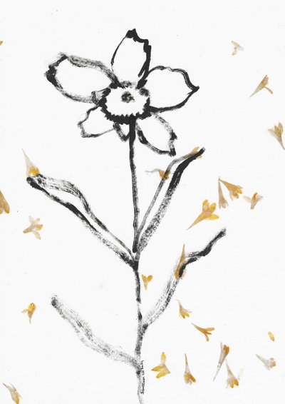 Délicat croquis de fleur - Santhosh ch