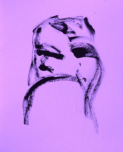 Visage abstrait et pensif - Santhosh ch