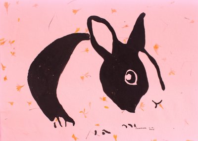 Fantaisie de lapin rose - Santhosh ch