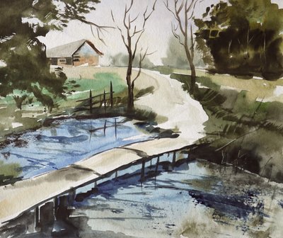 Pont rustique à la campagne - Santhosh ch