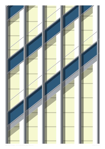 510 Fifth Avenue, NYC, 2015 (impression graphique giclée) - Sarah Evans
