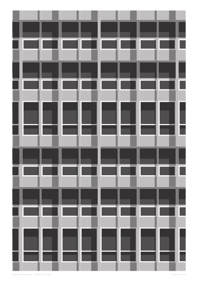 Façade brutaliste, 2015 (numérique) - Sarah Evans