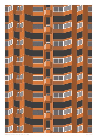 Worlds End Estate, 2014 (impression graphique giclée) - Sarah Evans