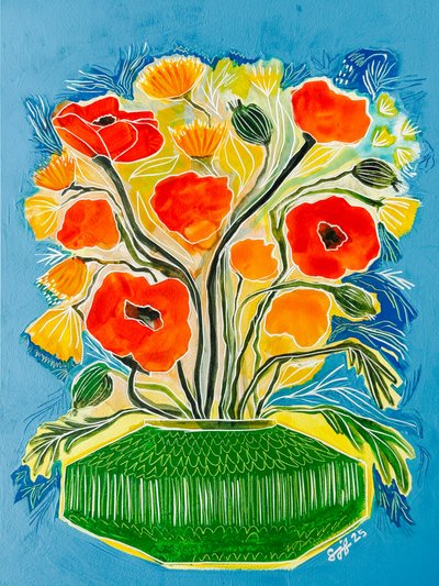 Bouquet de coquelicots éclatants - Sarah Fitzgerald