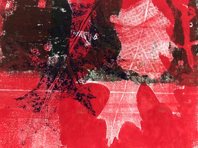 Feuille rouge - Sarah Thompson Engels