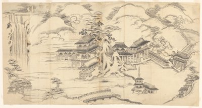 Paysage de style chinois - Sasaya (workshop of)