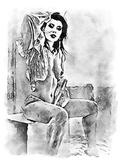 Femme nue avec blouse - SaskiaBJ
