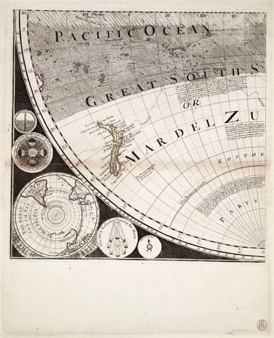 Nouvelle et correcte carte du monde (section), vers 1774 - Sayer & Bennett