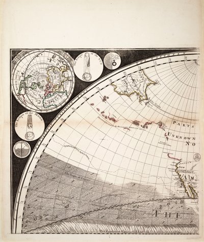 Nouvelle et correcte carte du monde (section), c.1774 - Sayer & Bennett