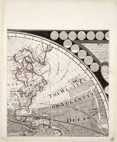 Nouvelle et correcte carte du monde (section), vers 1774 - Sayer & Bennett