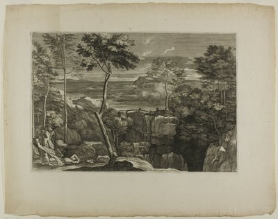 Paysage avec trois brigands et leur victime - Sébastien Bourdon