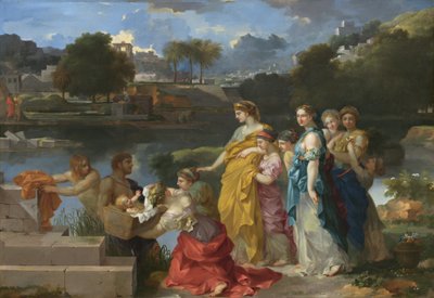 La découverte de Moïse, c. 1655-1660 - Sébastien Bourdon