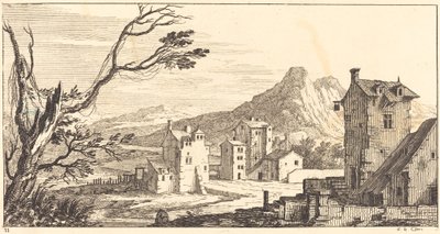 Paysage avec Maisons - Sébastien  Le Clerc I