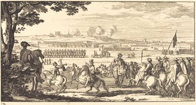 Paysage avec une armée - Sébastien  Le Clerc I