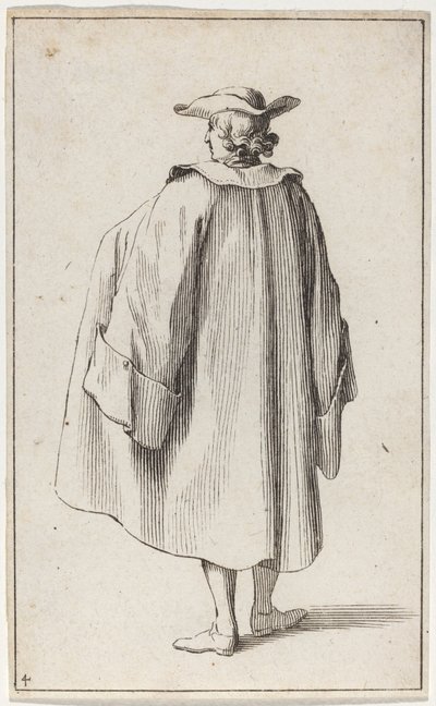 Homme debout vu de dos - Sébastien Le Clerc the elder