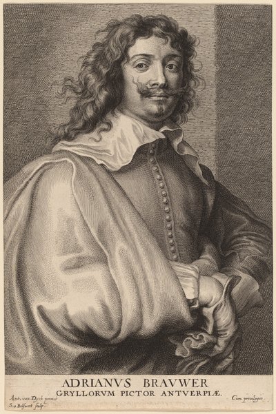 Adriaen Brouwer - Schelte Adams Bolswert after Sir Anthony van Dyck