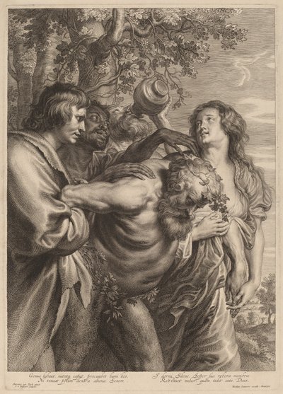 Silenus ivre - Schelte Adams Bolswert after Sir Anthony van Dyck