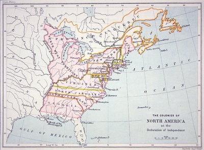 Carte des colonies d