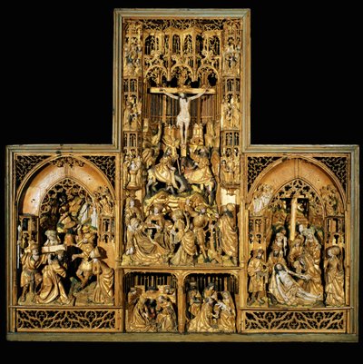 Autel de la Passion, vers 1500-10 (chêne) - School Antwerp