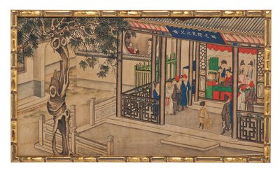 Une des vingt-quatre scènes du Rêve du pavillon rouge - School Chinese