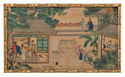 Une des vingt-quatre scènes du Rêve du pavillon rouge - School Chinese