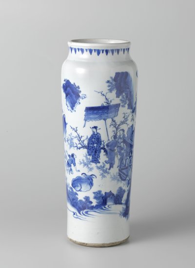 Rolwagen avec des figures dans un paysage continu, vers 1635-50 - School Chinese