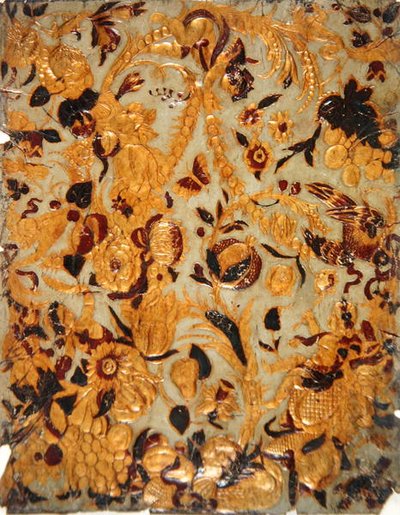 Papier peint doré (cuir) - School Dutch