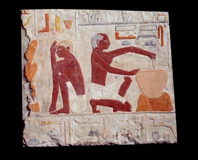 Art égyptien ancien : cuisson du pain - School Egyptian