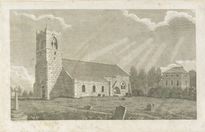Église de Blymhill : gravure - School English