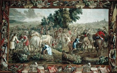 Double tapisserie représentant des ramasseurs de brindilles à l