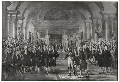 Le général Bonaparte élu le 25 décembre 1797 à la section des arts mécaniques de la section des sciences pour remplacer Lazare Carnot à l