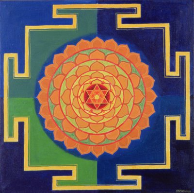 Dessin de Yantra Gayatri - School Indian