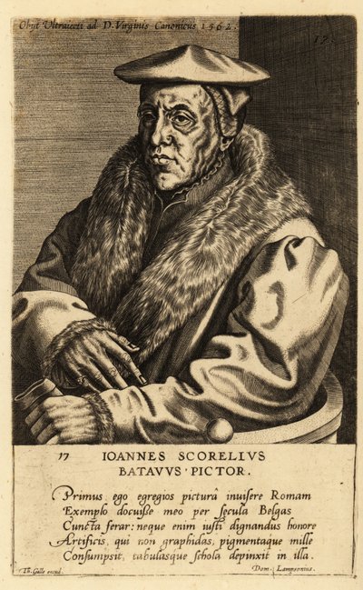 Portrait de Jan van Scorel, peintre néerlandais - School Netherlandish