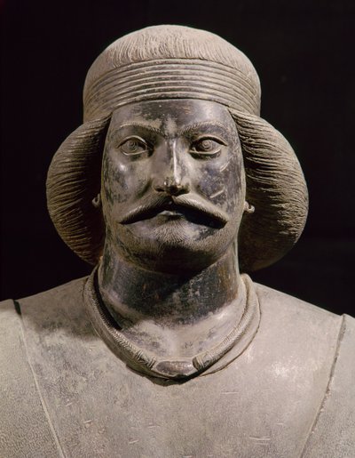 Guerrier parthe, de Shami, 1er siècle après J.-C. (détail) - School Parthian