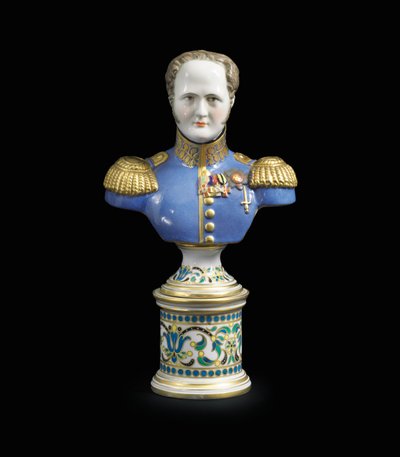 Un buste en porcelaine de l