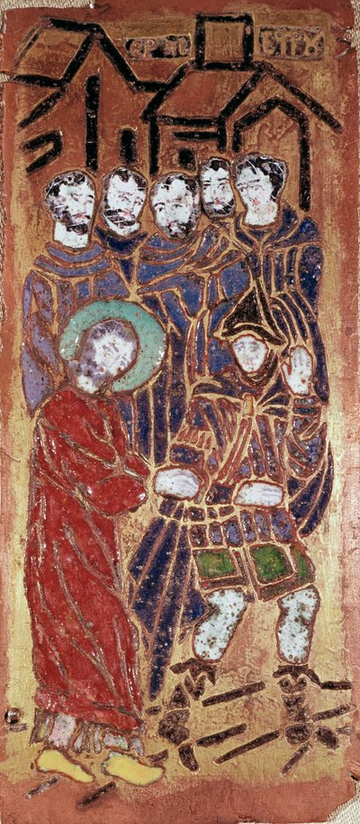 Art russe : la montée au calvaire du Christ (portement de croix) - School Russian