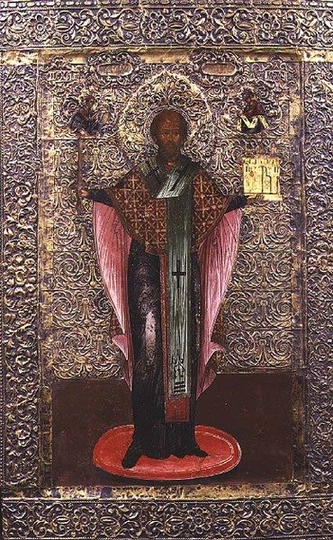 Saint Nicolas de Mozhaisk, icône, c.1700 - School Russian