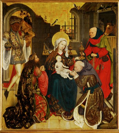 Adoration des Mages ... (peinture sur bois) - Schottenaltar Master