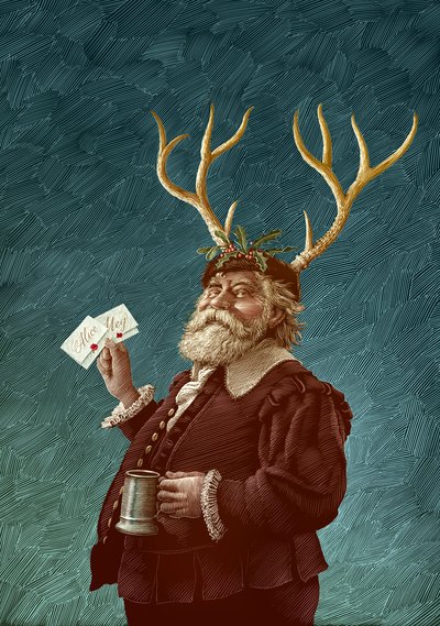 Falstaff, 2015 (scratchboard, colorisé numériquement) - Scott McKowen