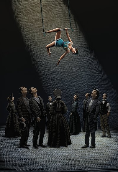 Hard Times, 2009 (scratchboard, colorisé numériquement) - Scott McKowen